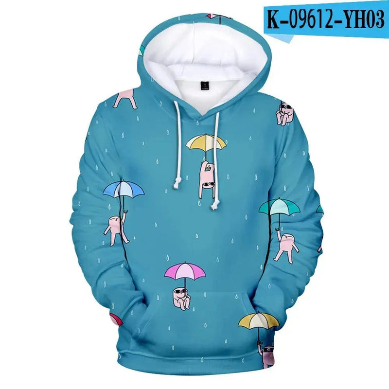 Cartoon Funny Big Eyes Ketnipz 3D Print Oversized Women/Men Hoodie Sweatshirt Harajuku Streetwear Hip Hop Pullover Hooded Jacket - Lacatang Shop