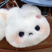 Cartoon Plush Rabbit Doll Toy Keychain Sweet Cute Bag Pendant Charms Car Keyring Accessories For Women Couples Kawaii Gift - Lacatang Shop