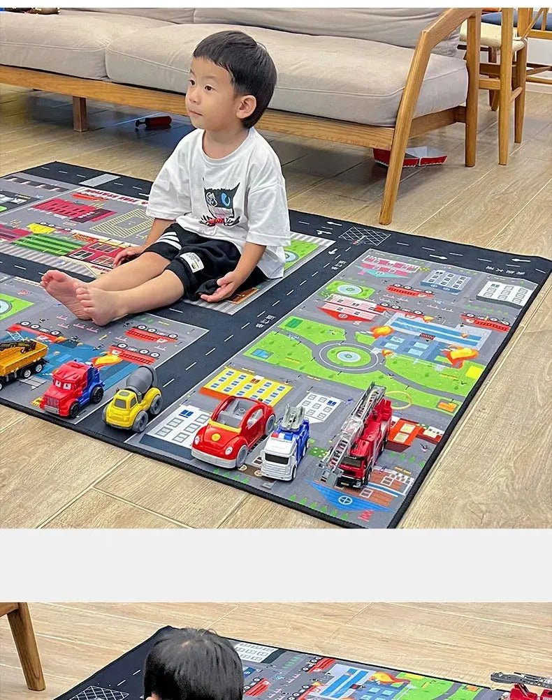 Cartoon - Themed Thick Baby Crawling and Reading Mat - Soft Drop - Resistant Playground Carpet for Kids - Lacatang Shop
