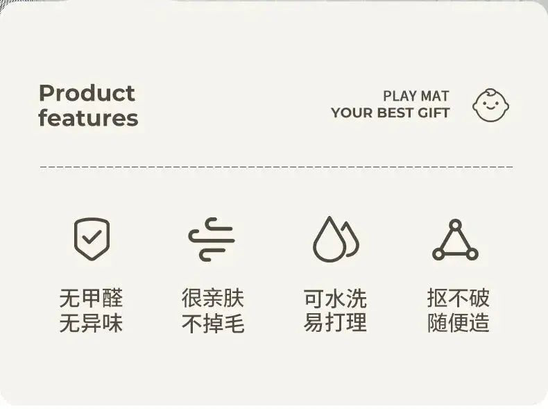 Cartoon - Themed Thick Baby Crawling and Reading Mat - Soft Drop - Resistant Playground Carpet for Kids - Lacatang Shop