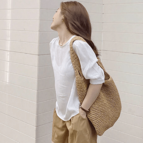 Casual Summer Shoulder Beach Bag - Lacatang Shop