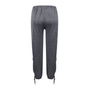 Casual Trousers For Womens Soild Harlan Pants Baggy Women'S Slacks Thin Summer Streetwear With· Hem Drawstring Ropa De Mujer - Lacatang Shop