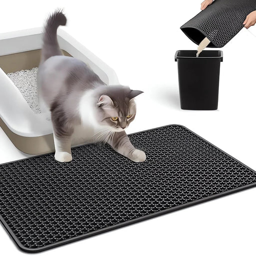 Cat Litter Mat Pet Toilet Waterproof Double Layer Pet Litter Box Mat Nonslip Sand Cat Washable Mat Clean Pad Pet Clean Supplies - Lacatang Shop