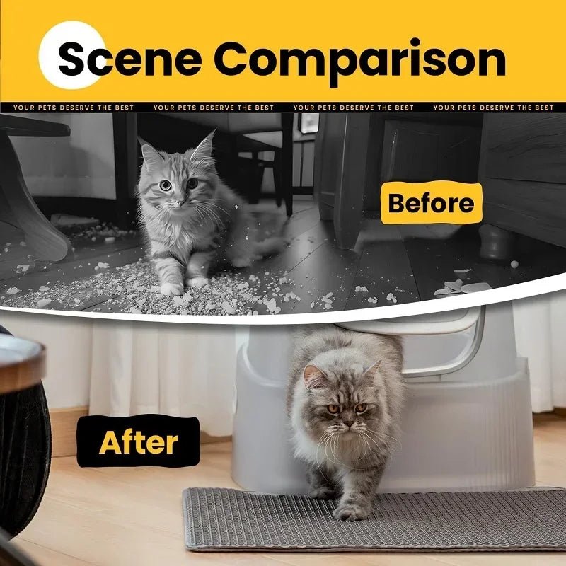 Cat Litter Mat Pet Toilet Waterproof Double Layer Pet Litter Box Mat Nonslip Sand Cat Washable Mat Clean Pad Pet Clean Supplies - Lacatang Shop