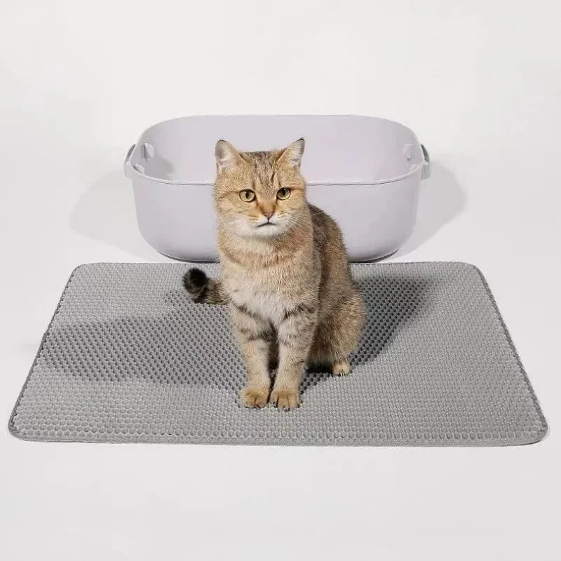 Cat Litter Mat Pet Toilet Waterproof Double Layer Pet Litter Box Mat Nonslip Sand Cat Washable Mat Clean Pad Pet Clean Supplies - Lacatang Shop