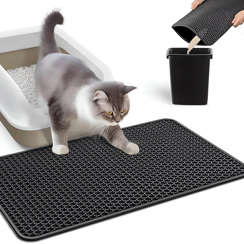Cat Litter Mat Pet Toilet Waterproof Double Layer Pet Litter Box Mat Nonslip Sand Cat Washable Mat Clean Pad Pet Clean Supplies - Lacatang Shop