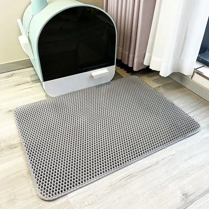 Cat Litter Mat Pet Toilet Waterproof Double Layer Pet Litter Box Mat Nonslip Sand Cat Washable Mat Clean Pad Pet Clean Supplies - Lacatang Shop