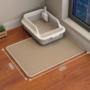Cats Litter Mat Double Layer EVA Cat Litter Pad Large Hole Anti - Slip Sand Bowl Filter Mat Sandbox Mat for Cat Cats Accessories - Lacatang Shop