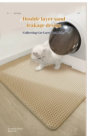 Cats Litter Mat Double Layer EVA Cat Litter Pad Large Hole Anti - Slip Sand Bowl Filter Mat Sandbox Mat for Cat Cats Accessories - Lacatang Shop
