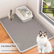 Cats Litter Mat Double Layer EVA Cat Litter Pad Large Hole Anti - Slip Sand Bowl Filter Mat Sandbox Mat for Cat Cats Accessories - Lacatang Shop