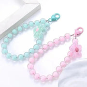 Charm Color Acrylic Mobile Phone Chain Lanyard Fahion Flowers Pendant Sweet Cellphone Chains Anti - Lost Women Jewelry Accessories - Lacatang Shop