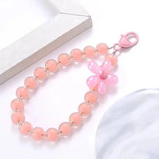Charm Color Acrylic Mobile Phone Chain Lanyard Fahion Flowers Pendant Sweet Cellphone Chains Anti - Lost Women Jewelry Accessories - Lacatang Shop