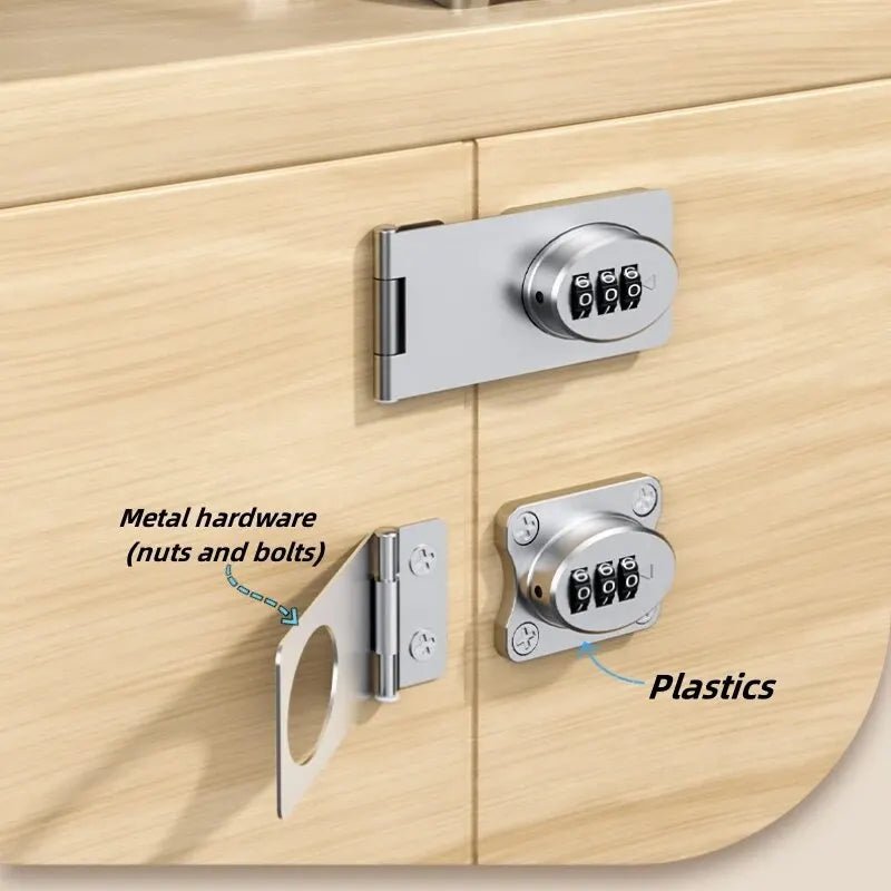 Child Safety Lock Double Opening Cabinet Lock File Cabinet Door Lock Drawer Lock Cabinet Lock Furniture Lock Locker Lock - Lacatang Shop