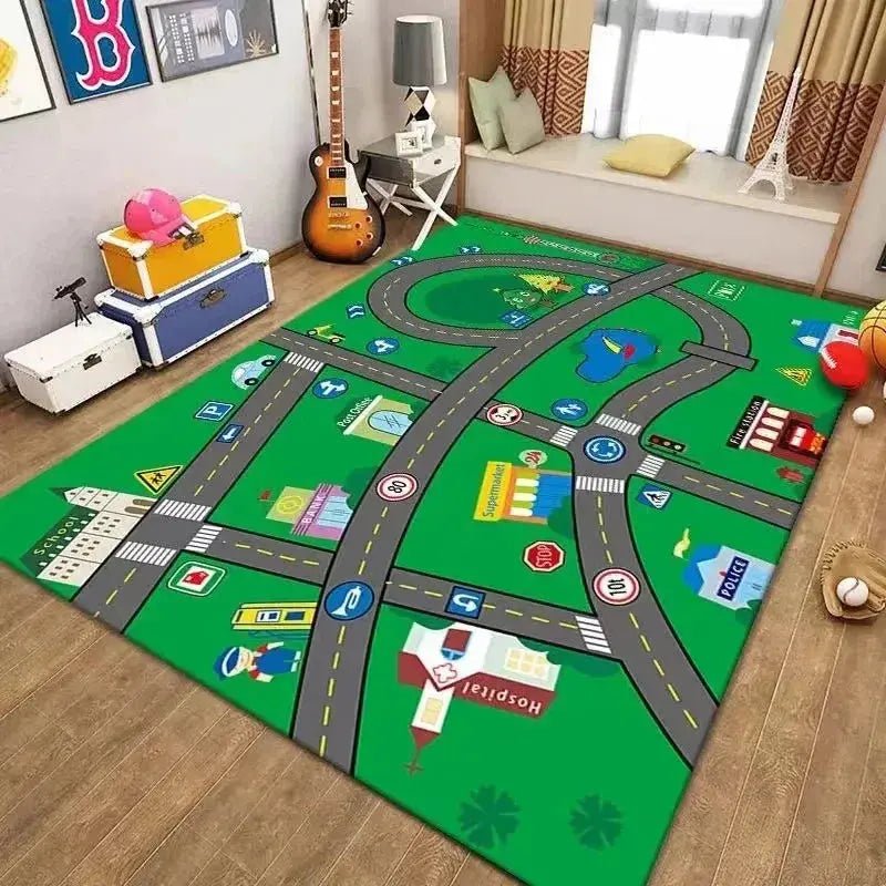 Children's Non - Slip Crawling Carpet for Living Room and Bedroom Decor - Soft Flannel Area Rug - Lacatang Shop
