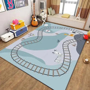 Children's Non - Slip Crawling Carpet for Living Room and Bedroom Decor - Soft Flannel Area Rug - Lacatang Shop