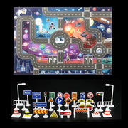 City Traffic Play Mat for Babies - Educational Road Map Carpet with Car Parking and Traffic Signs - Lacatang Shop