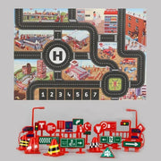 City Traffic Play Mat for Babies - Educational Road Map Carpet with Car Parking and Traffic Signs - Lacatang Shop