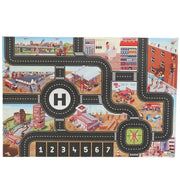 City Traffic Play Mat for Babies - Educational Road Map Carpet with Car Parking and Traffic Signs - Lacatang Shop