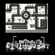 City Traffic Play Mat for Babies - Educational Road Map Carpet with Car Parking and Traffic Signs - Lacatang Shop