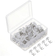 Clear Twist Upholstery Tack Pins - 50 Pack - Lacatang Shop