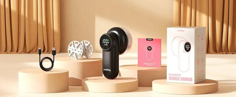 coldSky Electric Lint Remover Rechargeable Lint Remover Clothes Sweater Defuzzer Intelligent Digital Display Lint Shaver Trimmer - Lacatang Shop