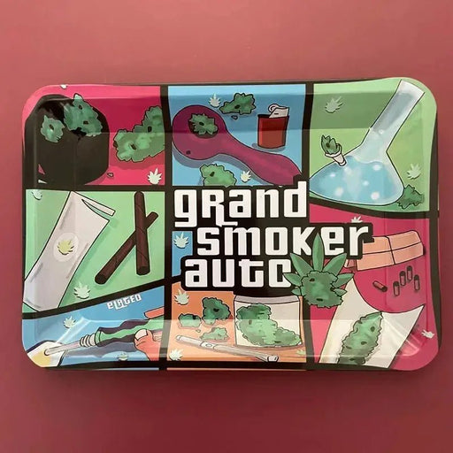 Collectible Metal Rolling Tray - 18 x 12.5 cm - Lacatang Shop