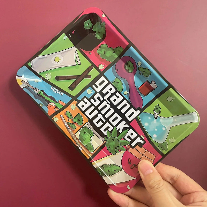 Collectible Metal Rolling Tray - 18x12.5cm - Lacatang Shop