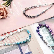 Colorful Love Heart Beads Cell Phone Chain New Beaded Phone Strap Handmade Love Charm Jewelry - Lacatang Shop