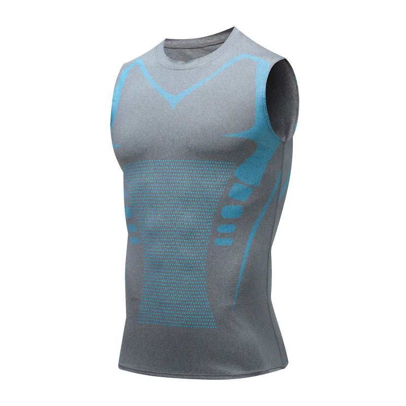Compression Tank Top Men Gym Shirt Sleeveless Quick Dry Printing Sportswear Male Fitness Bodybuilding Vest Workout Muscle Top - Lacatang Shop