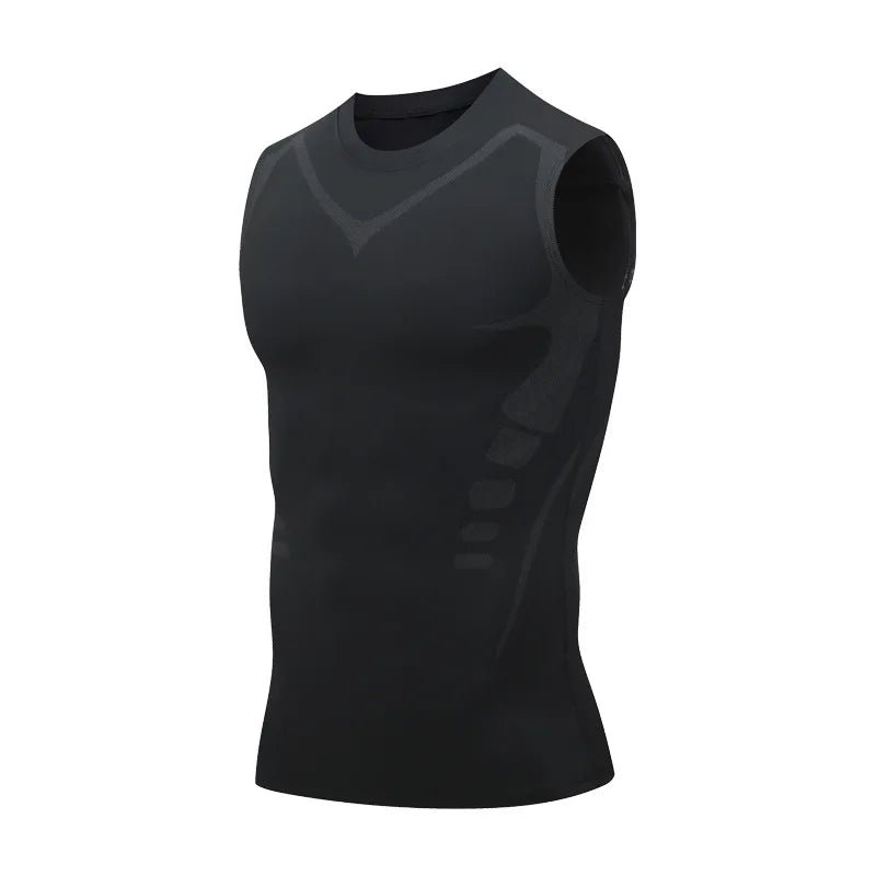 Compression Tank Top Men Gym Shirt Sleeveless Quick Dry Printing Sportswear Male Fitness Bodybuilding Vest Workout Muscle Top - Lacatang Shop
