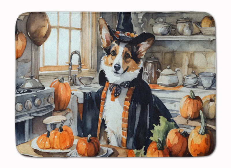Corgi Fall Kitchen Pumpkins Memory Foam Kitchen Mat - Lacatang Shop