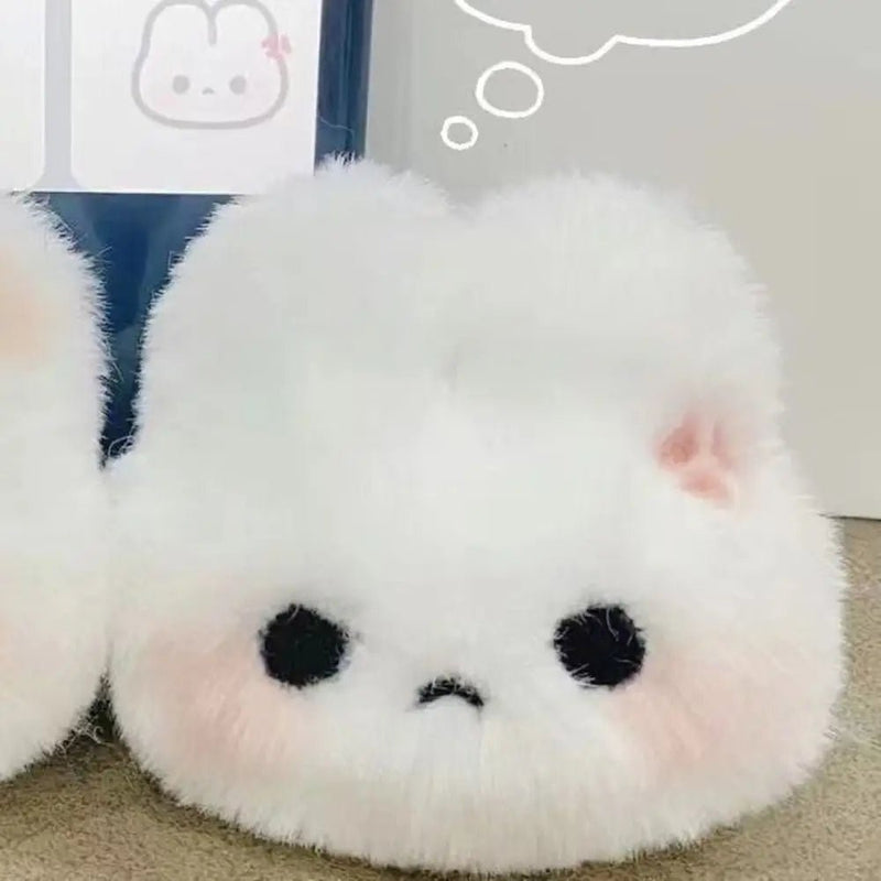 Creative Plush Rabbit Pendant Make A Sound Stuffed Doll Rabbit Keychain Hanging Ornament Couple Key Ring Bag Decoration - Lacatang Shop