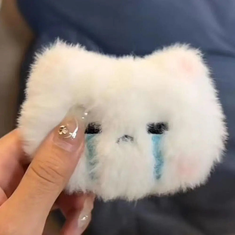 Creative Plush Rabbit Pendant Make A Sound Stuffed Doll Rabbit Keychain Hanging Ornament Couple Key Ring Bag Decoration - Lacatang Shop