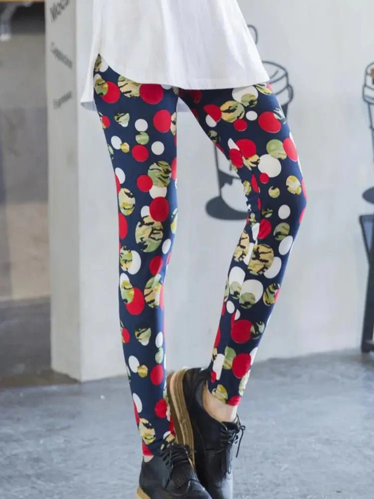 CUHAKCI Printing Women Leggings Gym Sportswear Female Ankle Length Floral Pencil Pants Fitness Leggins Strech Legging - Lacatang Shop