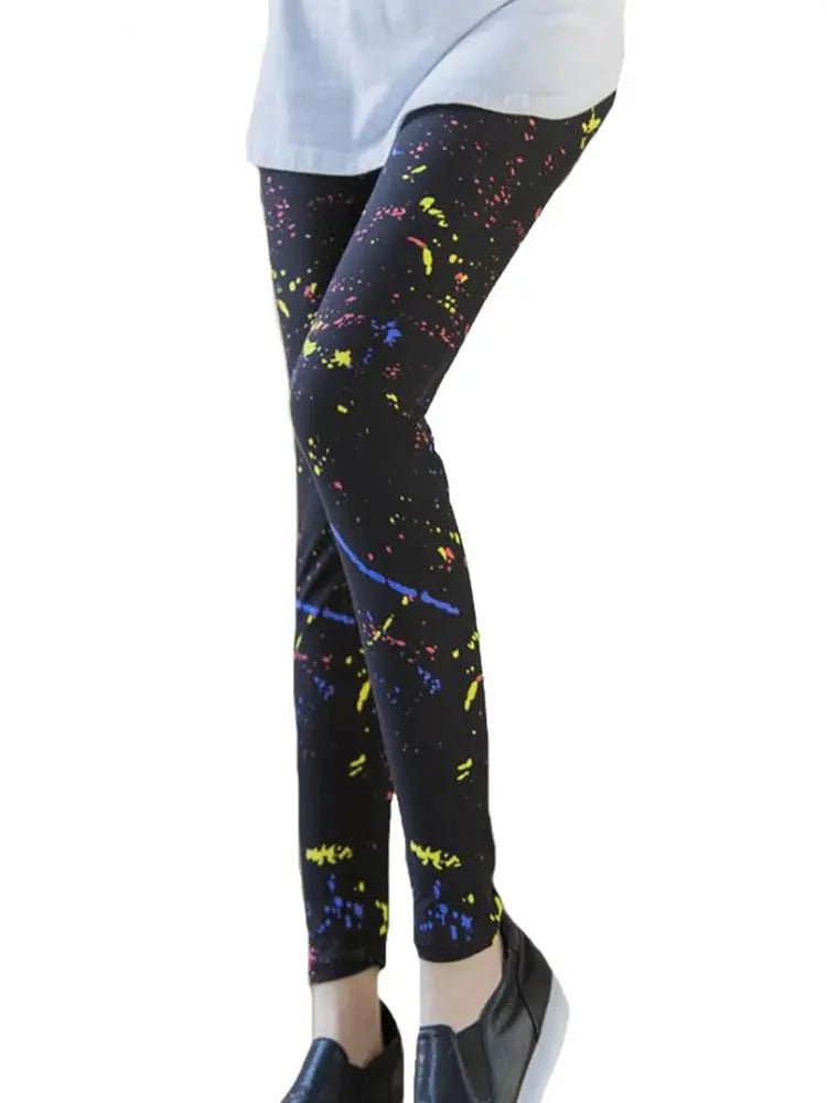 CUHAKCI Printing Women Leggings Gym Sportswear Female Ankle Length Floral Pencil Pants Fitness Leggins Strech Legging - Lacatang Shop
