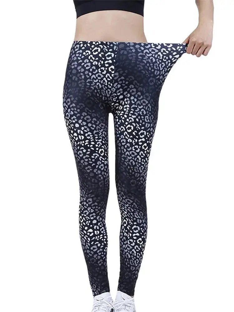 CUHAKCI Printing Women Leggings Gym Sportswear Female Ankle Length Floral Pencil Pants Fitness Leggins Strech Legging - Lacatang Shop