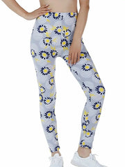 CUHAKCI Printing Women Leggings Gym Sportswear Female Ankle Length Floral Pencil Pants Fitness Leggins Strech Legging - Lacatang Shop