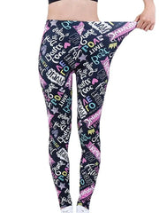 CUHAKCI Printing Women Leggings Gym Sportswear Female Ankle Length Floral Pencil Pants Fitness Leggins Strech Legging - Lacatang Shop