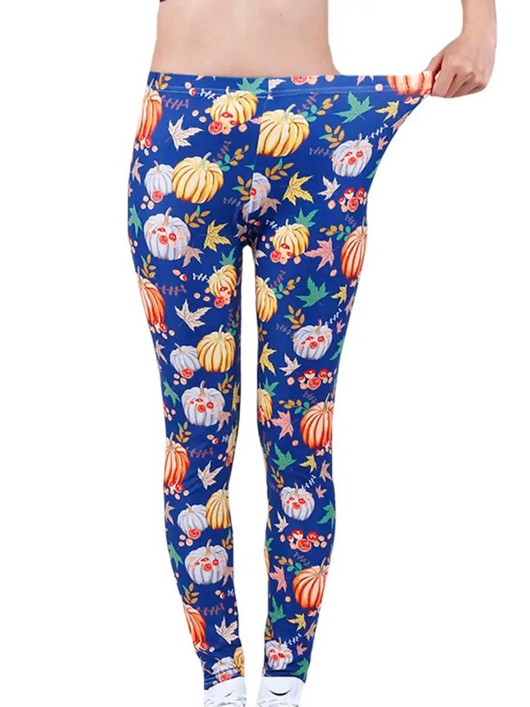 CUHAKCI Printing Women Leggings Gym Sportswear Female Ankle Length Floral Pencil Pants Fitness Leggins Strech Legging - Lacatang Shop