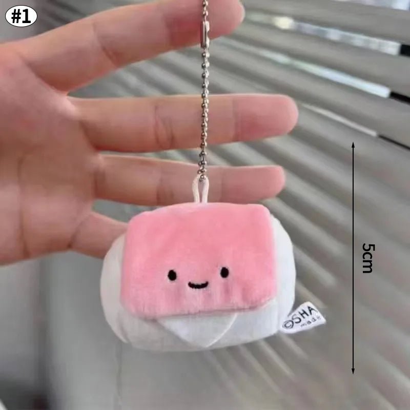 Cute Crying Rabbit Couple Keychain Mini Funny Doll Plush Keyring Bag Pendant Charms Backpack Decor Classroom Prizes Guest Gifts - Lacatang Shop