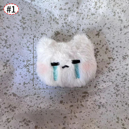 Cute Crying Rabbit Couple Keychain Mini Funny Doll Plush Keyring Bag Pendant Charms Backpack Decor Classroom Prizes Guest Gifts - Lacatang Shop