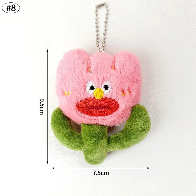 Cute Crying Rabbit Couple Keychain Mini Funny Doll Plush Keyring Bag Pendant Charms Backpack Decor Classroom Prizes Guest Gifts - Lacatang Shop