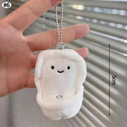 Cute Crying Rabbit Couple Keychain Mini Funny Doll Plush Keyring Bag Pendant Charms Backpack Decor Classroom Prizes Guest Gifts - Lacatang Shop