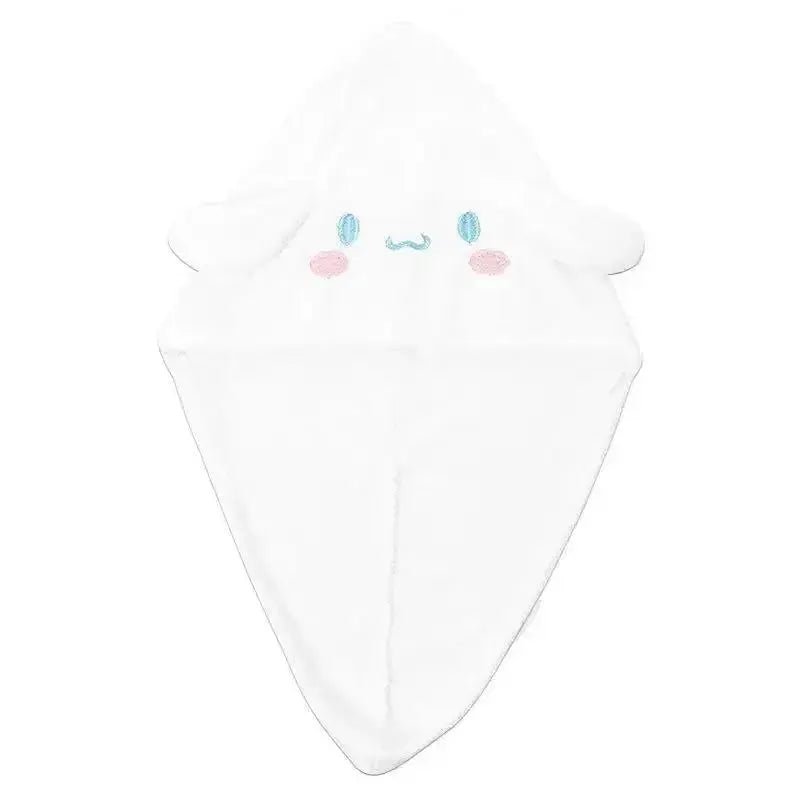 Cute Kuromi Anime Hair Drying Cap – Plush Water Absorbent Wrap Towel for Girls, Perfect Gift Idea - Lacatang Shop