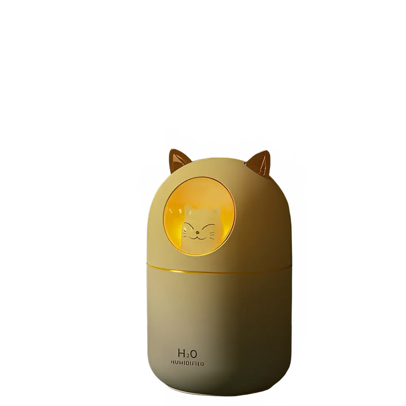 300ML Air Humidifier Cute Cat Ultra-Silent USB Office Household Bedroom Car Aromatherapy Air Purifier with LED Cool Mist Spray
