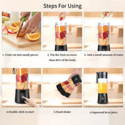 Portable Blender Cup,Electric USB Juicer Blender,Mini Blender Portable Blender for Shakes and Smoothies, Juice,380Ml, Six Blades Great for Mixing, Portable  Cup,Electric USB Juicer ,Mini  Portable   AliExpress Lacatang Shop 