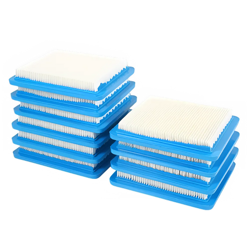 10 Pack 491588S Air Filter Replacement for Briggs & Stratton 491588 4915885 Flat Air Cleaner Cartridge Lawn Mower Filter