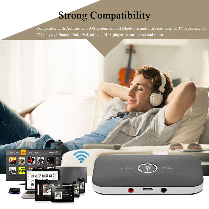2 in 1 Bluetooth 4.1 Audio Transmitter and Receiver with Toslink Adapter