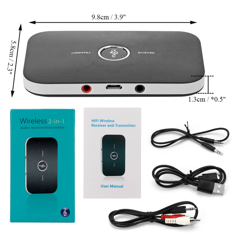 2 in 1 Bluetooth 4.1 Audio Transmitter and Receiver with Toslink Adapter