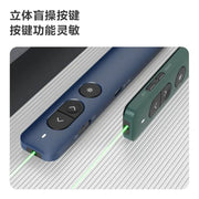 Deli Nusign NS100 Wireless Presenter Green PPT Laser Pointer Powerpoint Laser Flip Pen Remote Surport TTP/Prezi/Keynote - Lacatang Shop